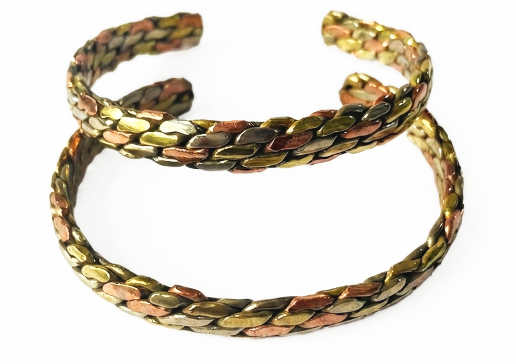 handmade-multi-metal-scale-link-healing-cuff-bracelet